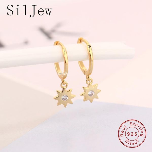 hoop & huggie siljew 925 sterling silver gold one zircon star charm hoops piercing loops rock punk gift pendiente luxury jewels pendientes, Golden;silver
hoop & huggie siljew 925 sterling silver gold one zircon star charm hoops piercing loops rock punk gift pendiente luxury jewels pendientes, Golden;silver