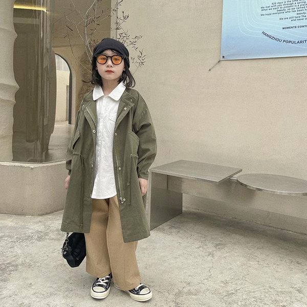 coat children windbreaker 2021 autumn girls and boys japanese style loose lapel medium length teenagers fashion, Blue;gray
coat children windbreaker 2021 autumn girls and boys japanese style loose lapel medium length teenagers fashion, Blue;gray