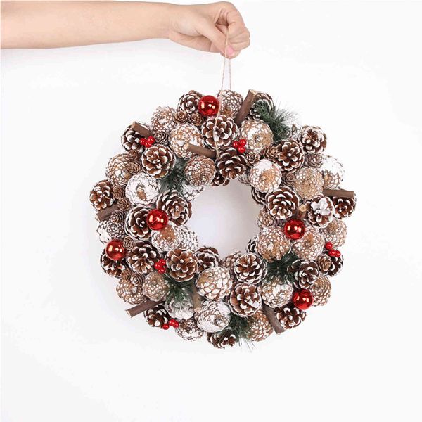 decorations three-dimensional christmas wreath window decoration pendant door wall hanging pine cone wreath
decorations three-dimensional christmas wreath window decoration pendant door wall hanging pine cone wreath