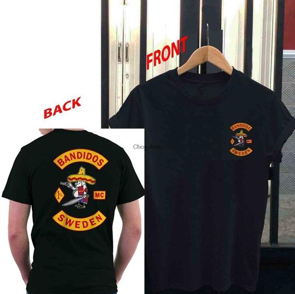 men's t-shirts bandidos mc sweden motorcycle club casual short sleeve t-shirt, White;black
men's t-shirts bandidos mc sweden motorcycle club casual short sleeve t-shirt, White;black