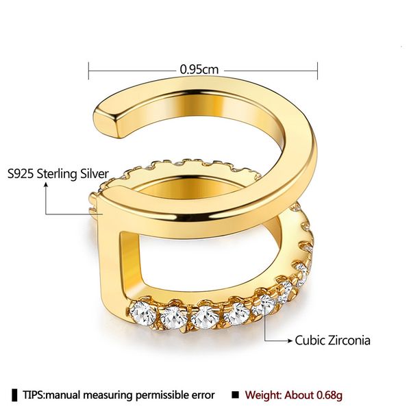 xiaozhong s925 silver geometric earclip design feeling zircon earrings jewelry ptee0482, Golden
xiaozhong s925 silver geometric earclip design feeling zircon earrings jewelry ptee0482, Golden