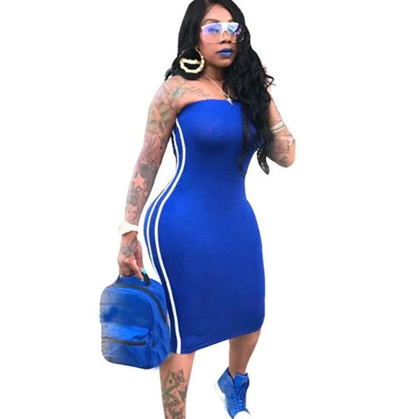 casual dresses bodycon dress women 2021 side striped off shoulder strapless midi tube sleeveless summer club wear, Black;gray
casual dresses bodycon dress women 2021 side striped off shoulder strapless midi tube sleeveless summer club wear, Black;gray