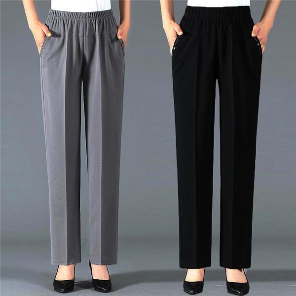 women's pants & capris 2021middle-aged elderly female high-waist casual lady plus size mother elastic waist straight trousers a 256, Black;white
women's pants & capris 2021middle-aged elderly female high-waist casual lady plus size mother elastic waist straight trousers a 256, Black;white