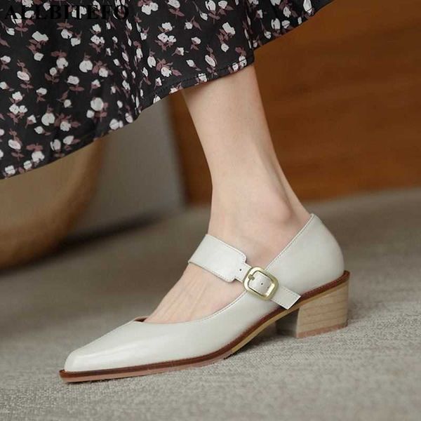 allbitefo fashion retro genuine leather thick heels women shoes ankle buckle high heel ladies 210611, Black
allbitefo fashion retro genuine leather thick heels women shoes ankle buckle high heel ladies 210611, Black