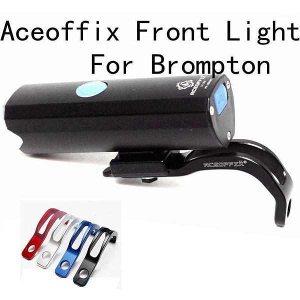 aceoffix front light for brompton folding bike recharge 2600mah 300 lumens cnc bike light bracket holder1
aceoffix front light for brompton folding bike recharge 2600mah 300 lumens cnc bike light bracket holder1