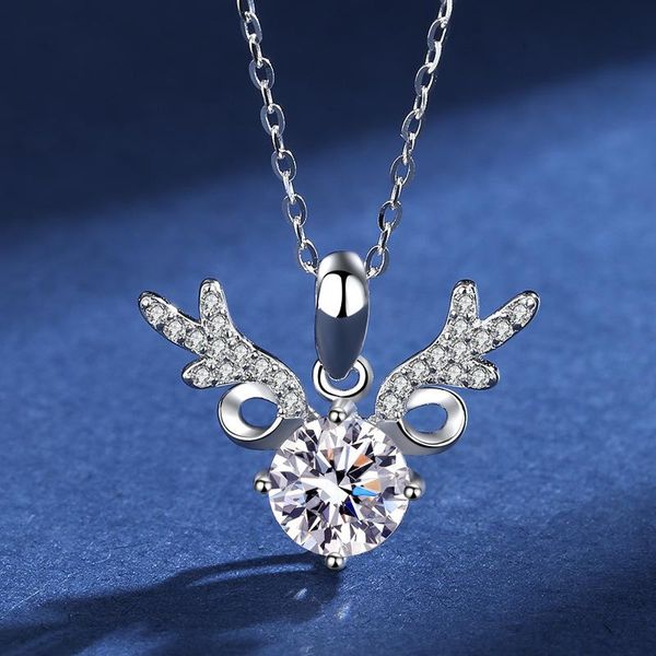 pendant necklaces girls antler necklace large rhinestone design simple clavicle chain s925 silver fawn
pendant necklaces girls antler necklace large rhinestone design simple clavicle chain s925 silver fawn