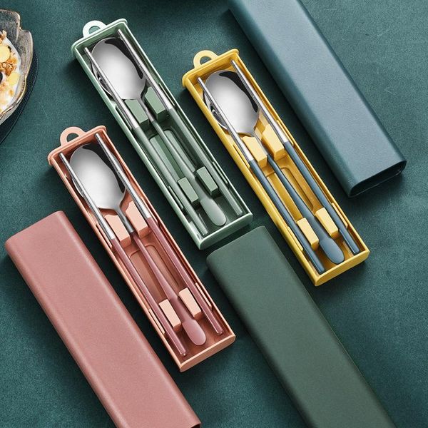 dinnerware sets 304 stainless steel tableware creative portable three-piece fork chopstick spoon set dining table
dinnerware sets 304 stainless steel tableware creative portable three-piece fork chopstick spoon set dining table