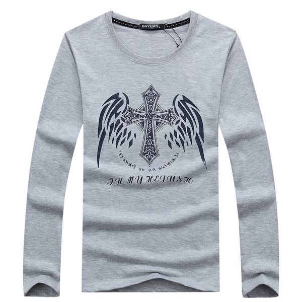 crosin 2021 spring and autumn new men's long sleeve t-shirt round neck large cross brand xlsk, White
crosin 2021 spring and autumn new men's long sleeve t-shirt round neck large cross brand xlsk, White