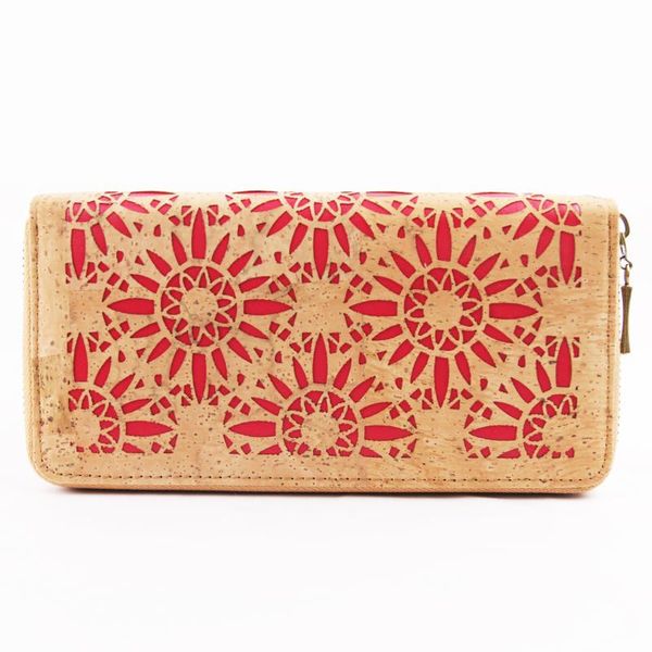 wallets laser cut red floral natural cork wallet gift women for vegan, Red;black
wallets laser cut red floral natural cork wallet gift women for vegan, Red;black