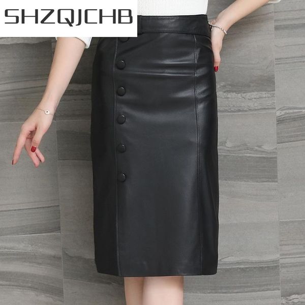 skirts jchb 2021 genuine leather skirt women's sheepskin woman spring autumn midi for ladies fashion saias mulher pph1710, Black
skirts jchb 2021 genuine leather skirt women's sheepskin woman spring autumn midi for ladies fashion saias mulher pph1710, Black