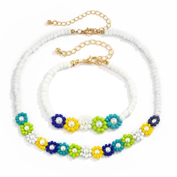 chokers dvacaman bohemian colorful handmade flower beaded necklace for women girls simple seed bead clavicle summer accessories, Golden;silver
chokers dvacaman bohemian colorful handmade flower beaded necklace for women girls simple seed bead clavicle summer accessories, Golden;silver