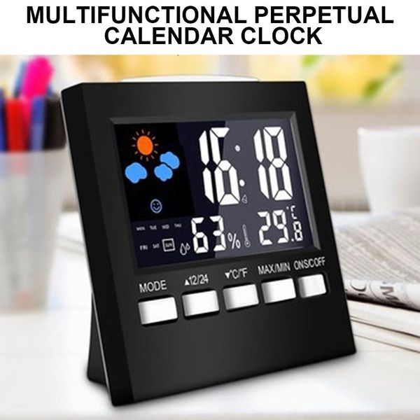 electronic digital alarm clock calendar voice control lcd screen with backlight display for home led clock with time
electronic digital alarm clock calendar voice control lcd screen with backlight display for home led clock with time