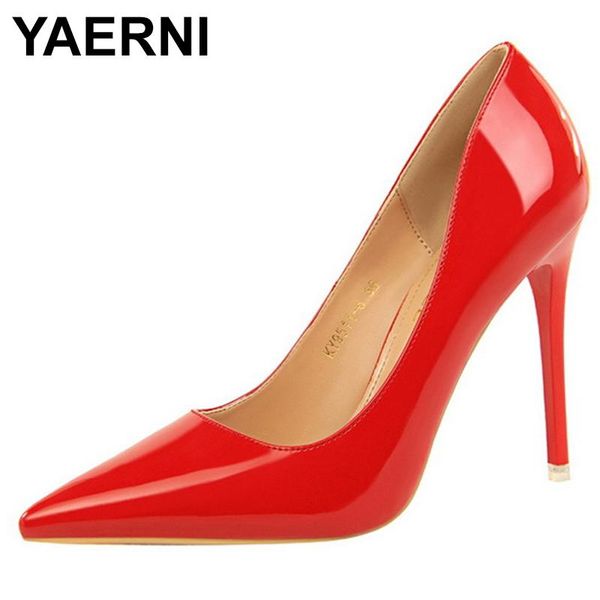 dress shoes yaern big size woman fetish10.5cm high heels wedding bridal scarpins stripper yellow office stiletto party red pumps, Black
dress shoes yaern big size woman fetish10.5cm high heels wedding bridal scarpins stripper yellow office stiletto party red pumps, Black