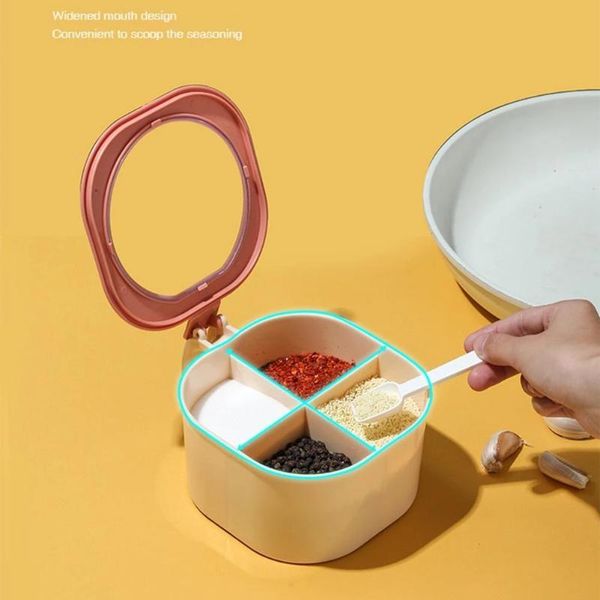 storage bottles & jars 4 in 1 seasoning box four-compartment household kitchen tool with spoon removable trays for easy clean up and
storage bottles & jars 4 in 1 seasoning box four-compartment household kitchen tool with spoon removable trays for easy clean up and