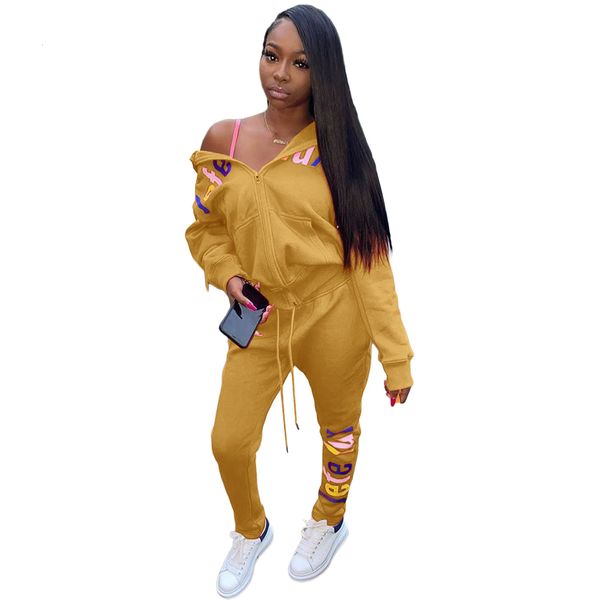 casual sweatsuit two pice women's clothing set with zipper hoodies and winter suit pants streetwear pockets together 5l9z, Gray
casual sweatsuit two pice women's clothing set with zipper hoodies and winter suit pants streetwear pockets together 5l9z, Gray