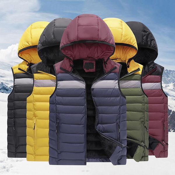 men's jackets 2021 men autumn winter cotton-padded vests patchwork vest women outdoor elastic warmth windproof warm jacket 4xl, Black;brown
men's jackets 2021 men autumn winter cotton-padded vests patchwork vest women outdoor elastic warmth windproof warm jacket 4xl, Black;brown