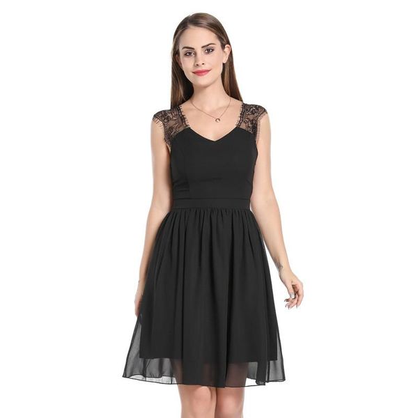 casual dresses 2021 summer women's pure color v-neck backless lace sleeveless dress fashionable elegant comfortable soft, Black;gray
casual dresses 2021 summer women's pure color v-neck backless lace sleeveless dress fashionable elegant comfortable soft, Black;gray