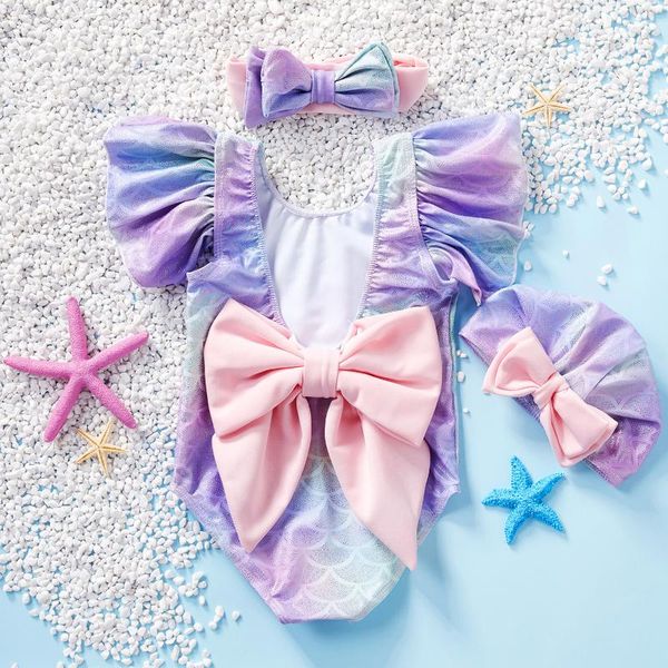 one-pieces patpat 3-piece baby / toddler girl colorful scale print bowknot swimwear and headband with hat set, Black
one-pieces patpat 3-piece baby / toddler girl colorful scale print bowknot swimwear and headband with hat set, Black
