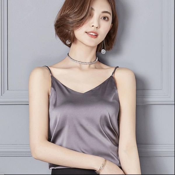 new women satin vest plain sleeveless loose sweat camis camisole inner vest fashion drop shipping, White
new women satin vest plain sleeveless loose sweat camis camisole inner vest fashion drop shipping, White