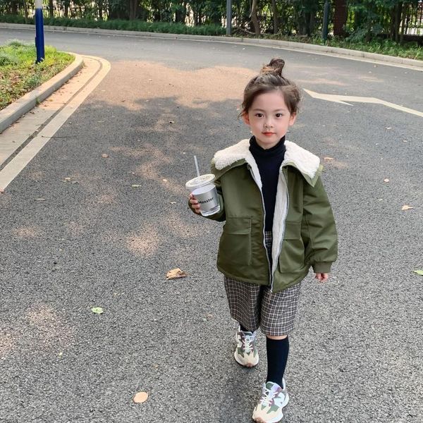 jackets thick children coats 2022 winter warm velvet liner large turn down collar overcoat kids zipper jacket girl outerwear, Blue;gray
jackets thick children coats 2022 winter warm velvet liner large turn down collar overcoat kids zipper jacket girl outerwear, Blue;gray