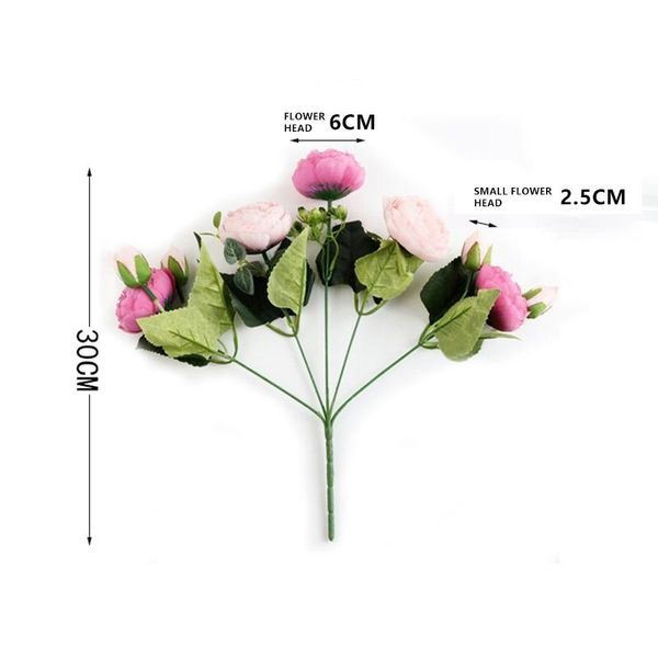 decorative flowers & wreaths artificial home decoration peony silk bouquet wedding accessories fake flower living room diy deco
decorative flowers & wreaths artificial home decoration peony silk bouquet wedding accessories fake flower living room diy deco
