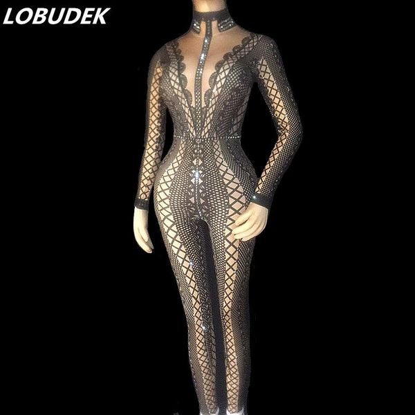 women's jumpsuits & rompers black spandex elastic jumpsuit rhinestones one piece bodysuit nightclub female singer stage outfit dance co, Black;white
women's jumpsuits & rompers black spandex elastic jumpsuit rhinestones one piece bodysuit nightclub female singer stage outfit dance co, Black;white