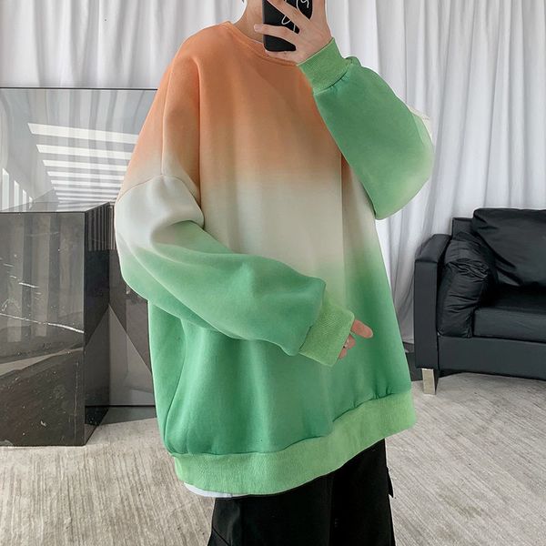 2021 new korean cotton gradient color hoodie men's fashion casual o-neck sweatshirt men streetwear loose hip-hop pullover hoodies mens, Black
2021 new korean cotton gradient color hoodie men's fashion casual o-neck sweatshirt men streetwear loose hip-hop pullover hoodies mens, Black