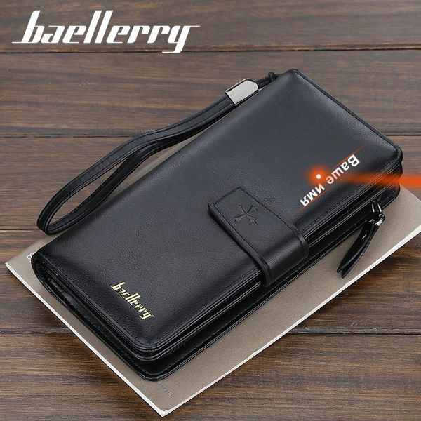 baellerry fashion black men long wallet leather business men clutch bags cards holder male wallets and purses, Red;black
baellerry fashion black men long wallet leather business men clutch bags cards holder male wallets and purses, Red;black