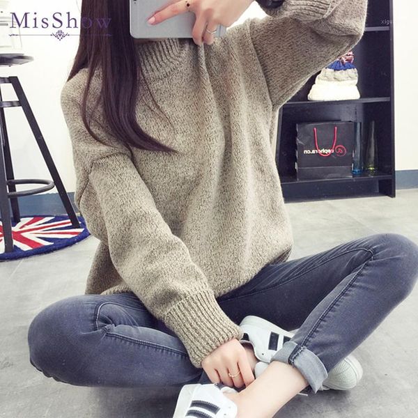 korean women's skinny sweaters are popular in 2019. women knit round collar sweaters and loose in autumn and winter1, Black;white
korean women's skinny sweaters are popular in 2019. women knit round collar sweaters and loose in autumn and winter1, Black;white