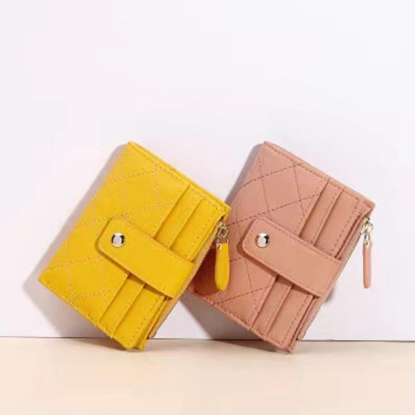 card holders creative zipper wallet korean america multi-card student fashion short purse for travel accessories women, Brown;gray
card holders creative zipper wallet korean america multi-card student fashion short purse for travel accessories women, Brown;gray