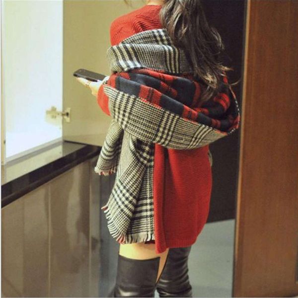 designer autumn and winter new women's scarf versatile student shawl dual use thickened long lovers art, Blue;black
designer autumn and winter new women's scarf versatile student shawl dual use thickened long lovers art, Blue;black