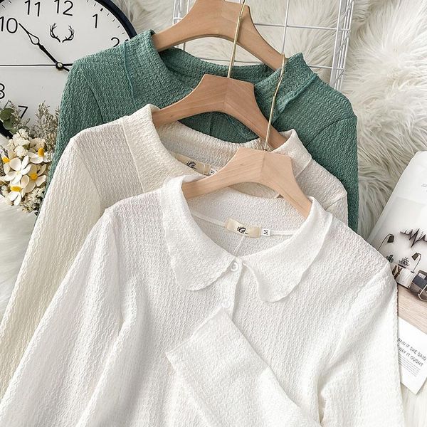 women's blouses & shirts white kawaii chic shirt long sleeve casual clothing women student spring autumn short fashion 2021
women's blouses & shirts white kawaii chic shirt long sleeve casual clothing women student spring autumn short fashion 2021