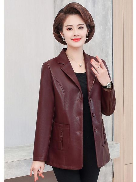 women's leather & faux ayunsue jacket 2021 spring autumn pu coat plus size jackets women abrigo mujer 1699--72, Black
women's leather & faux ayunsue jacket 2021 spring autumn pu coat plus size jackets women abrigo mujer 1699--72, Black