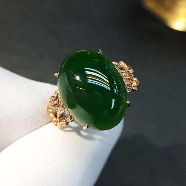 cluster rings natural green jasper ring jade s925 sterling silver trendy luxurious retro big hollow men women's party jewelry, Golden;silver
cluster rings natural green jasper ring jade s925 sterling silver trendy luxurious retro big hollow men women's party jewelry, Golden;silver