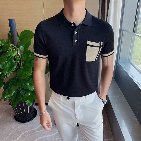 summer mark male mesh casual short sleeve thin business polo shirt streetwear social dress men's clothes 5z8z, White;black
summer mark male mesh casual short sleeve thin business polo shirt streetwear social dress men's clothes 5z8z, White;black