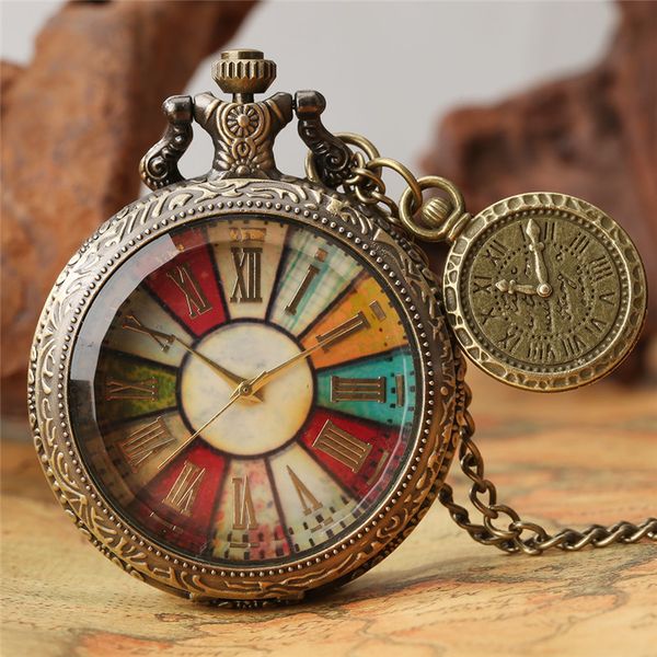 steampunk colorful dial pocket watch men women quartz analog watches roman number timepiece necklace chain, Slivery;golden
steampunk colorful dial pocket watch men women quartz analog watches roman number timepiece necklace chain, Slivery;golden
