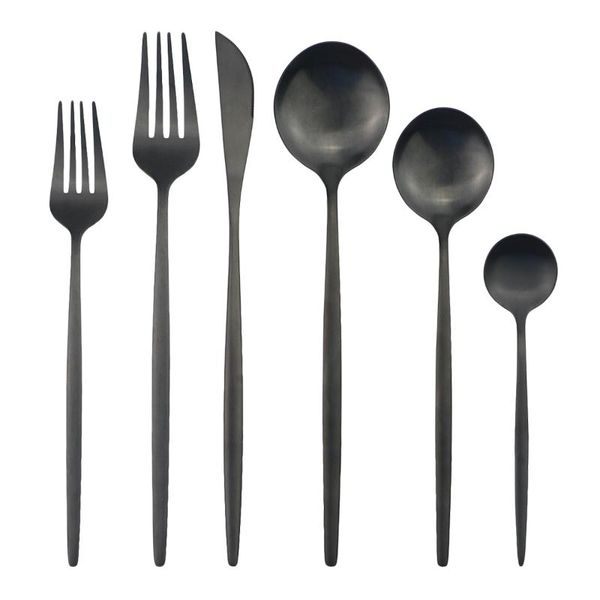 flatware sets 36pcs/set black cutlery set knives dessert forks spoons dinnerware stainless steel tableware home kitchen silverware
flatware sets 36pcs/set black cutlery set knives dessert forks spoons dinnerware stainless steel tableware home kitchen silverware