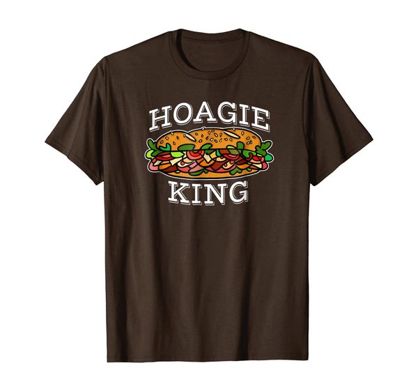 hoagie king t shirt sandwich lover shirt, White;black