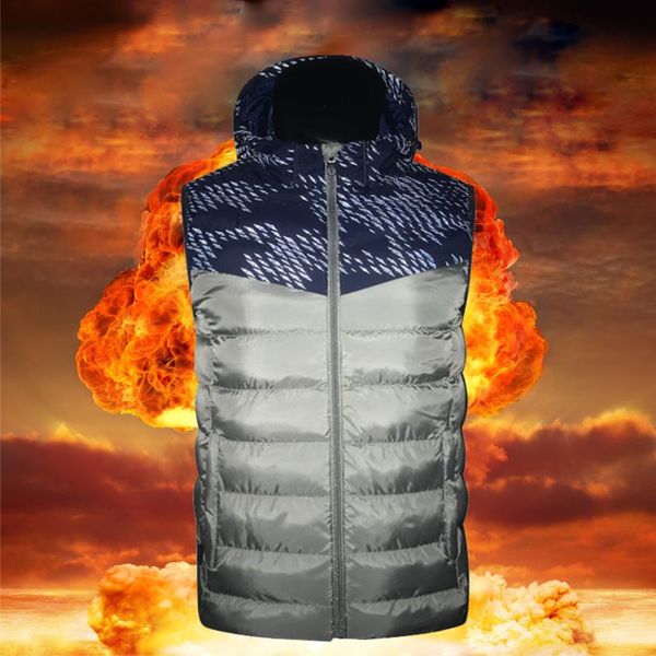 men's vests smart heating graphene electric heated waistcoat male usb safe constant temperature warm mens sleeveless vest, Black;white
men's vests smart heating graphene electric heated waistcoat male usb safe constant temperature warm mens sleeveless vest, Black;white