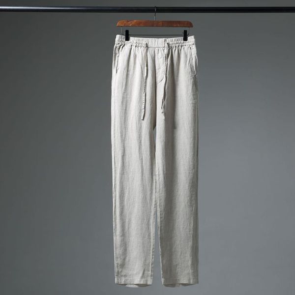 men's pants k120 summer elastic waist beach linen casual simple and versatile, Black
men's pants k120 summer elastic waist beach linen casual simple and versatile, Black