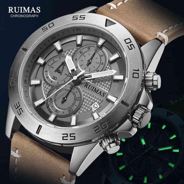 megir & ruimas 2020 chronograph quartz watches men fashion luxury leather strap wristwatch casual waterproof luminous watch man, Silver
megir & ruimas 2020 chronograph quartz watches men fashion luxury leather strap wristwatch casual waterproof luminous watch man, Silver