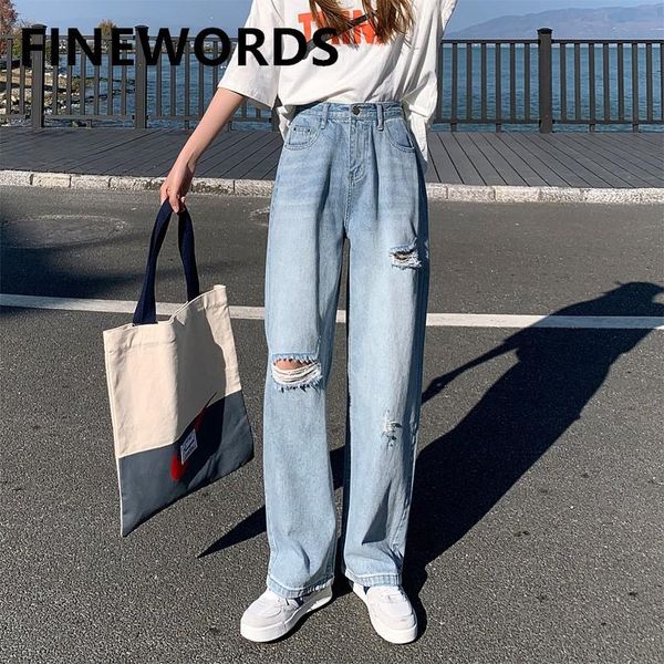 women's jeans fiords 2021 spring ripped hole wide leg women high waist loose plus size full length blue vintage casual
women's jeans fiords 2021 spring ripped hole wide leg women high waist loose plus size full length blue vintage casual