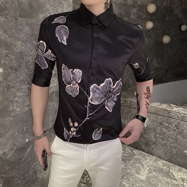 2021 will see shirt flower short sleeve suit streetwear shirts fashion casual social party men's clothes chemise homme 90nk, White;black
2021 will see shirt flower short sleeve suit streetwear shirts fashion casual social party men's clothes chemise homme 90nk, White;black