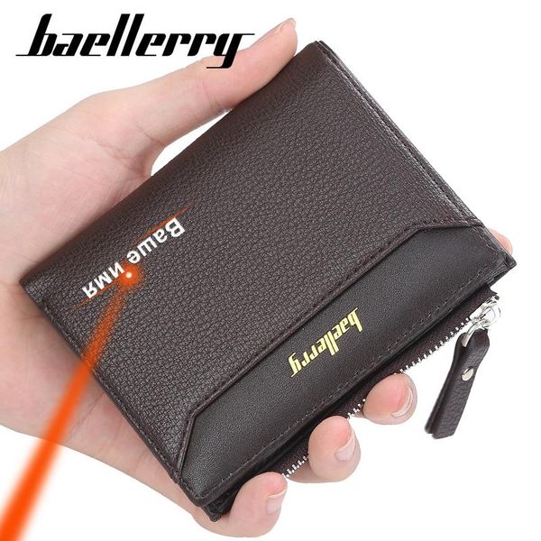 baellerry fashion men's wallet designer leather men's purses & wallets card holder small zipper purse, Red;black
baellerry fashion men's wallet designer leather men's purses & wallets card holder small zipper purse, Red;black