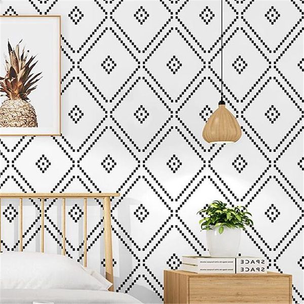 wallpapers wellyu nordic style tv background black and white lattice diamond bedroom living room modern minimalist bed wallpaper
wallpapers wellyu nordic style tv background black and white lattice diamond bedroom living room modern minimalist bed wallpaper