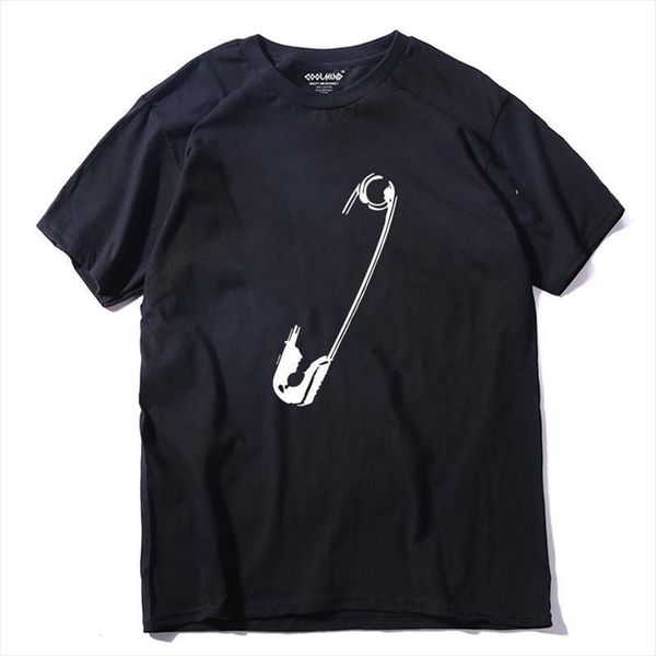 qi0255a 100% cotton short sleeve men t shirts cool casual funny o neck summer tee, White;black
qi0255a 100% cotton short sleeve men t shirts cool casual funny o neck summer tee, White;black