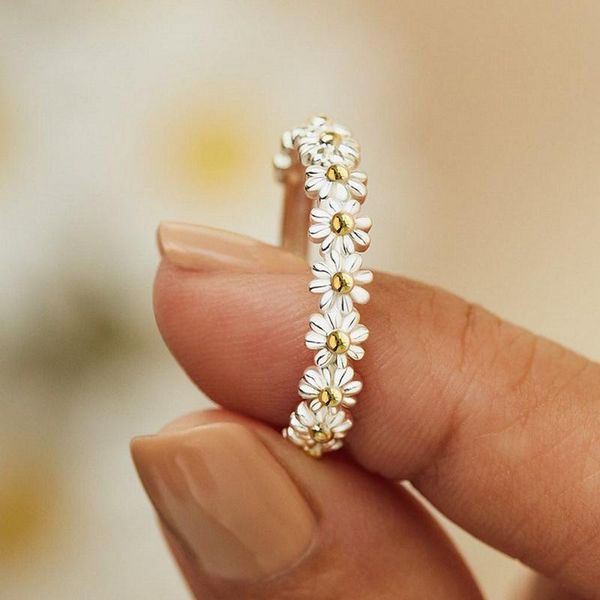 wedding rings cute daisy for women sweet flower ring adjustable open cuff engagement female jewelry bague, Slivery;golden
wedding rings cute daisy for women sweet flower ring adjustable open cuff engagement female jewelry bague, Slivery;golden