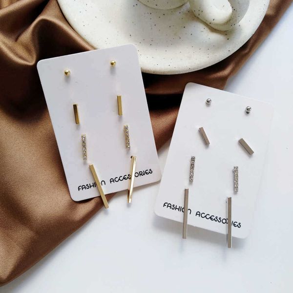 needle s925 4 pair per set of golden plating shiny small metals round post clear crystal stud earrings women's jewelry
needle s925 4 pair per set of golden plating shiny small metals round post clear crystal stud earrings women's jewelry