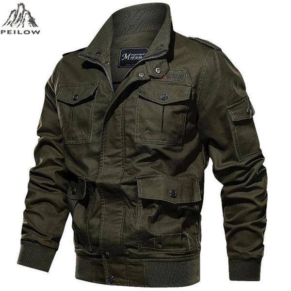 new military jacket men spring autumn 100% cotton pilot jacket coat army men's bomber jackets cargo flight jacket male m~5xl 6xl, Black;brown
new military jacket men spring autumn 100% cotton pilot jacket coat army men's bomber jackets cargo flight jacket male m~5xl 6xl, Black;brown