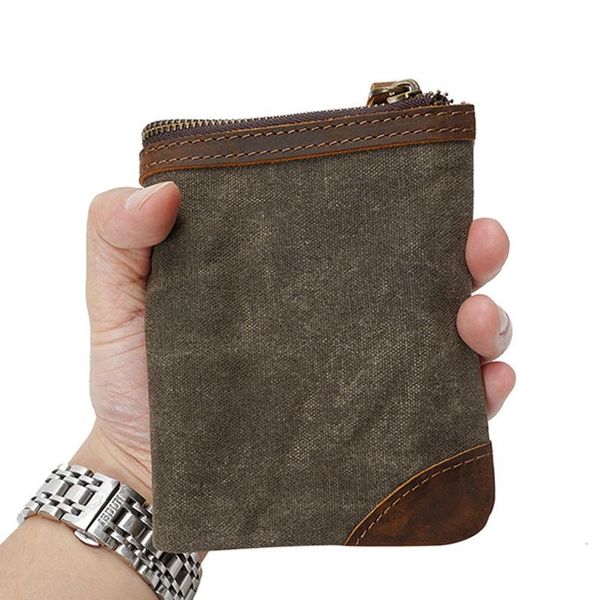 designer vintage short wallets for men and women canvas with crazy horse leather coin purses card holder money bag pocket male, Red;black
designer vintage short wallets for men and women canvas with crazy horse leather coin purses card holder money bag pocket male, Red;black